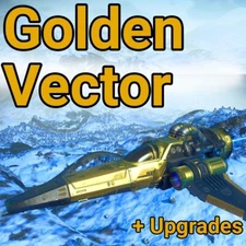 No Mans Sky Golden Vector Ship + S-Class Upgrades + Storage! PC, XBOX, PS4 & PS5