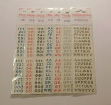 Mrs Grossman's Stickers You Choose Brand New Sealed Pack 1 Strip Letters Numbers