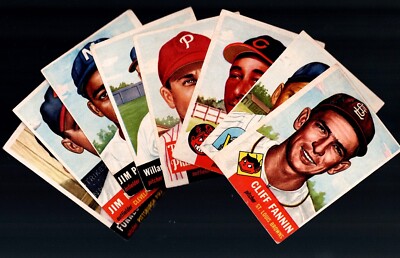 $$ Lot 1953 Topps FANNIN Runnels WYROSTEK SAUER Jones SCHMIDT Pendelton FRIDLEY+