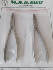 Orthopedic Flat Nose Pliers 17cm/ Hospital Surgery Nose Plier Stainles Steel 2PC