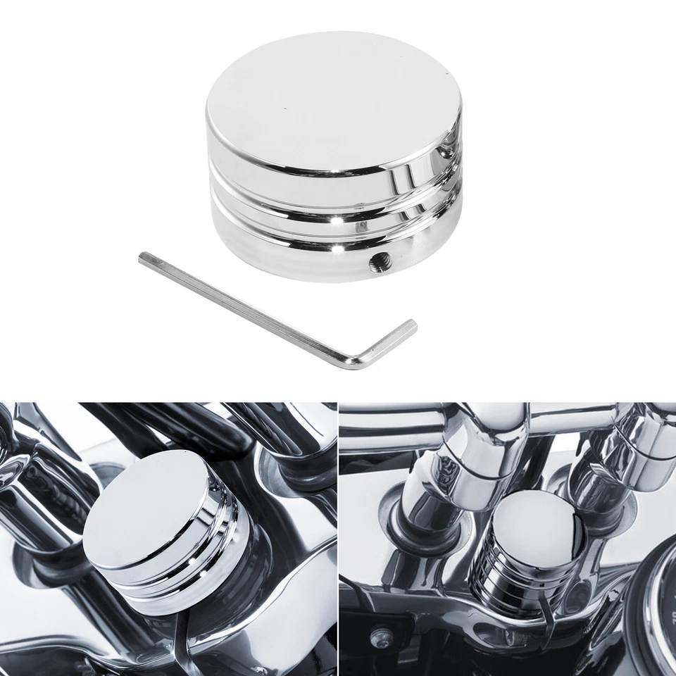 Cubierta de tuerca de perno de vástago de dirección apta para Harley Softail Slim Low Rider Deluxe 18-Up Foto 2 de 4