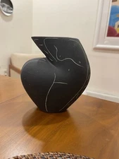 DONNA POLSENO NUDE  TORSO VASE SIGNED