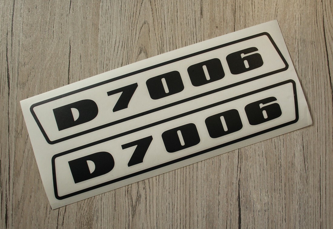 Deutz Aufkleber für Traktor D4006 Logo Emblem Sticker gold schmal (bis 1974 Deutz Aufkleber für Traktor D4006 Logo Emblem Sticker gold schmal (bis 1974