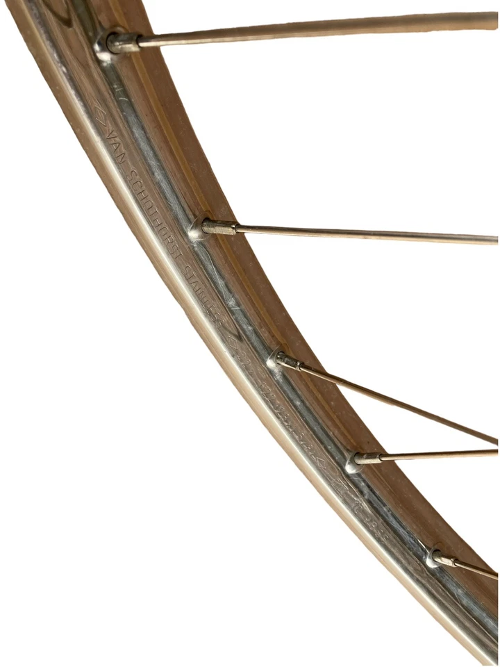 Van Schothorst 28" Vorderrad GRIMECA STAINLESS INOX 22x622 Nabe Hollandrad 18/10 - Bild 4 von 4