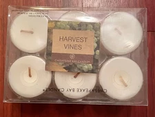 Chesapeake Bay Candle Set of 6 Wax Votives 2” x 1.8” Harvest Vanilla NIB