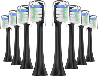 Zahnbürstenköpfe 8 PCS Soocas X1 X3 3D Electric mit Kappe für Xiaomi Mijia Sonic