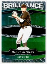 2020 Panini Prizm Brilliance Green Manny Machado #B-9 San Diego Padres