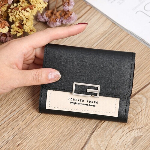 Small Leather Wallet Women's Trifold Credit Card Holder Purse Money Clip Handbag - Picture 17 of 22