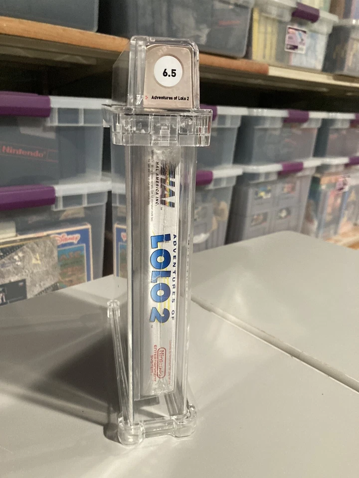 Adventures of Lolo 2 Nintendo NES New Sealed Graded Game WATA 6.5 B+ not CGC VGA - Image 2 of 4