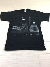 Vintage T Shirt Washington D.C. 1984 Capital Novel Tees Size Large Black AP