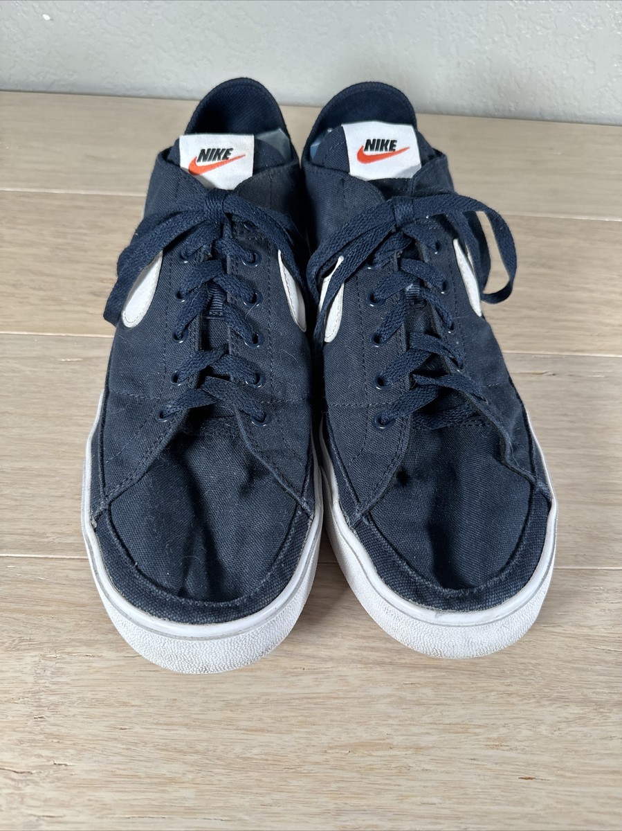 Nike Men's Court Legacy Sneakers Blue CW6539-401 Canvas Low Top