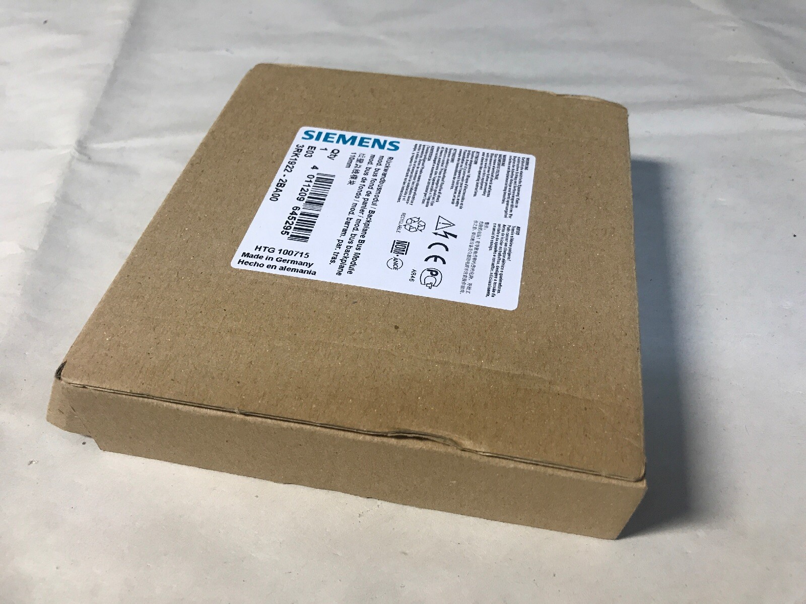 NEW Siemens 3RK1922-2BA00 Backplane Bus Module 110 mm for ET200pro ...