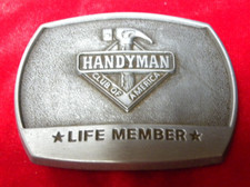 Vintage Handyman Life Member Belt Buckle 1996