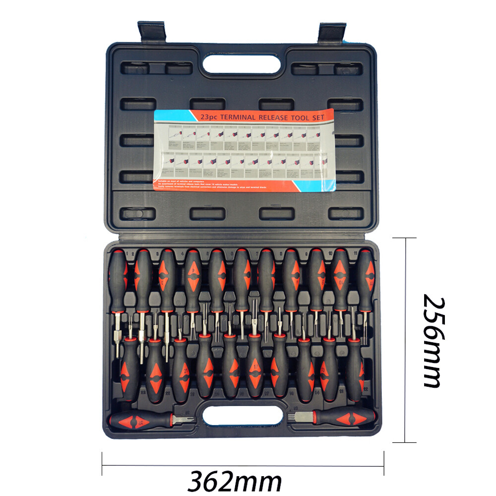 Terminal Removal Tool Kit, 23 Pcs Stainless Steel Auto