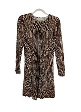 MICHAEL Michael Kors Women’s Long Sleeve Animal Print Dress | Size S