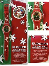 1994 Montgomery Ward Rudolph The Red Nosed Reindeer Digital Watch Original Pkg