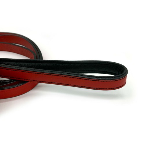 6 ft Leather Dog Leash With Padded Handle Full Grain Bridle Leather 3/4" Wide - Picture 21 of 33