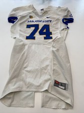 Game Worn Used Nike San Jose State Spartans SJSU Football Jersey Large 8 #74