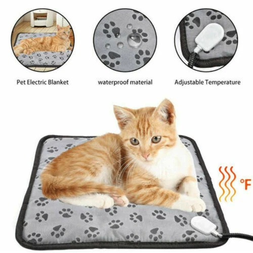 Waterproof Electric Pet Heat Pad Heated Heating Mat Blanket Dog Cat Bunny Bed AU - Picture 2 of 27