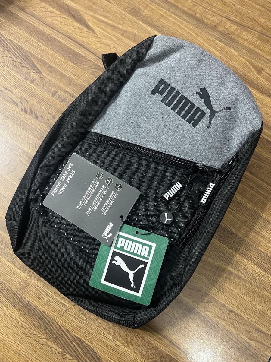 PUMA BACKPACK Unisex EVERCAT SIDEWALL SLING Black Gray NEW | eBay