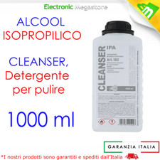 ALCOOL ISOPROPILICO LIQUIDO PER PULIRE 1L IPA 99 SCHEDE MADRI PCB OSSIDAZIONI