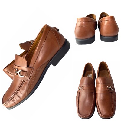 Arnold Palmer RIDE Augusta Collection Brown Leather Loafers 