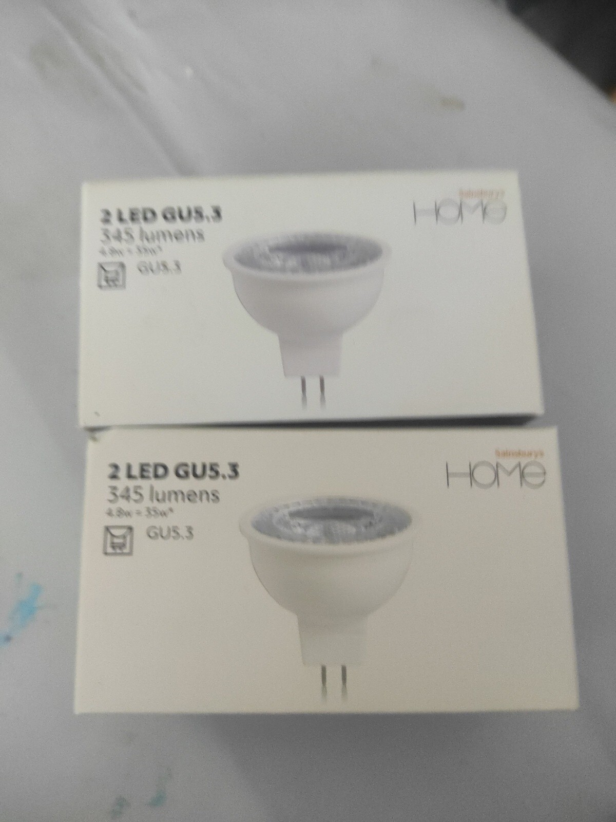 6 LED GU5.3 Bulbs 345 Lumens 5W 35W Sainsbury's Branded for