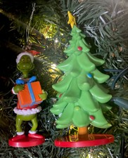 2ct 2025 Santa Grinch Bent Tree How The Grinch Stole Christmas Ornaments
