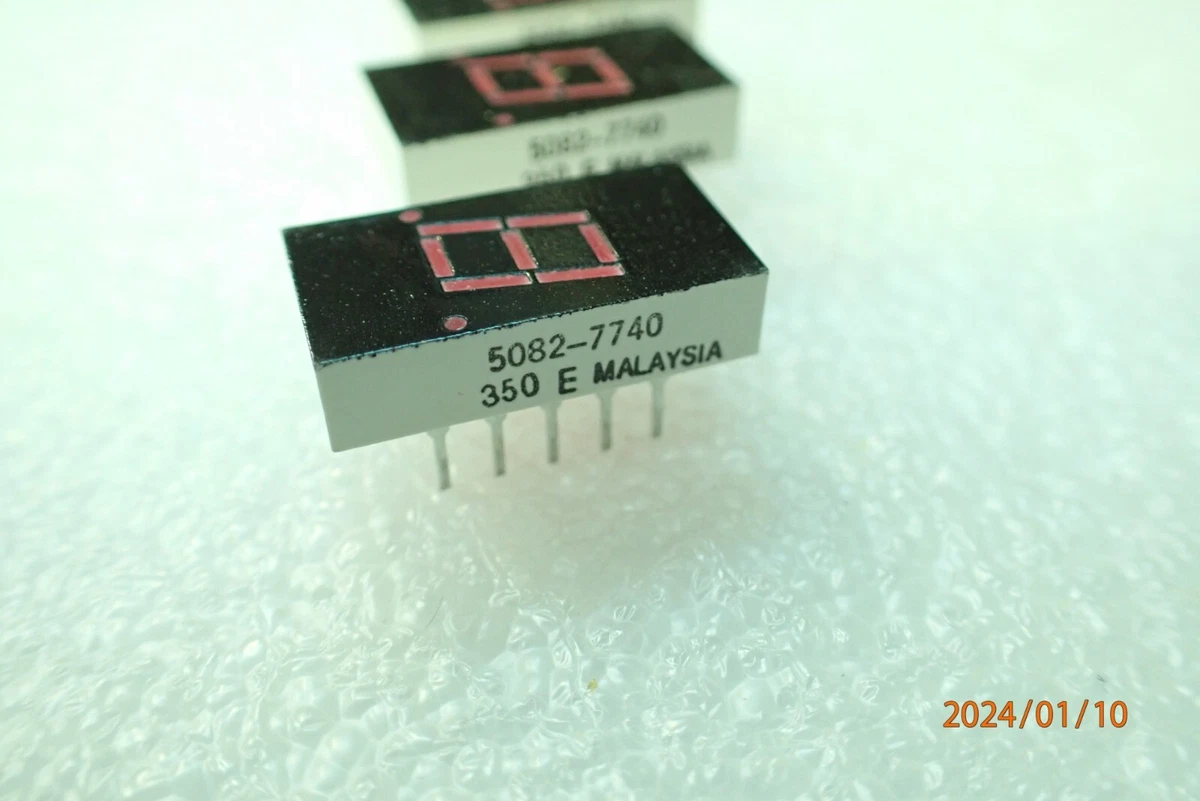 HDSP 5521 HE Brighter Red 7-Segment LED Display – Dual, Common Anode, 18-Pin, HP Brand-1204411