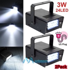 2x 110V Mini DJ Strobe Light Flash Light Disco Club Party Stage Effect Lighting