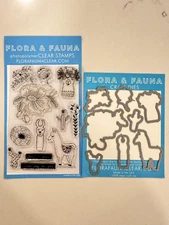 Flora & Fauna Llama Garden Set 20184 & Matching Die Set Papercrafting