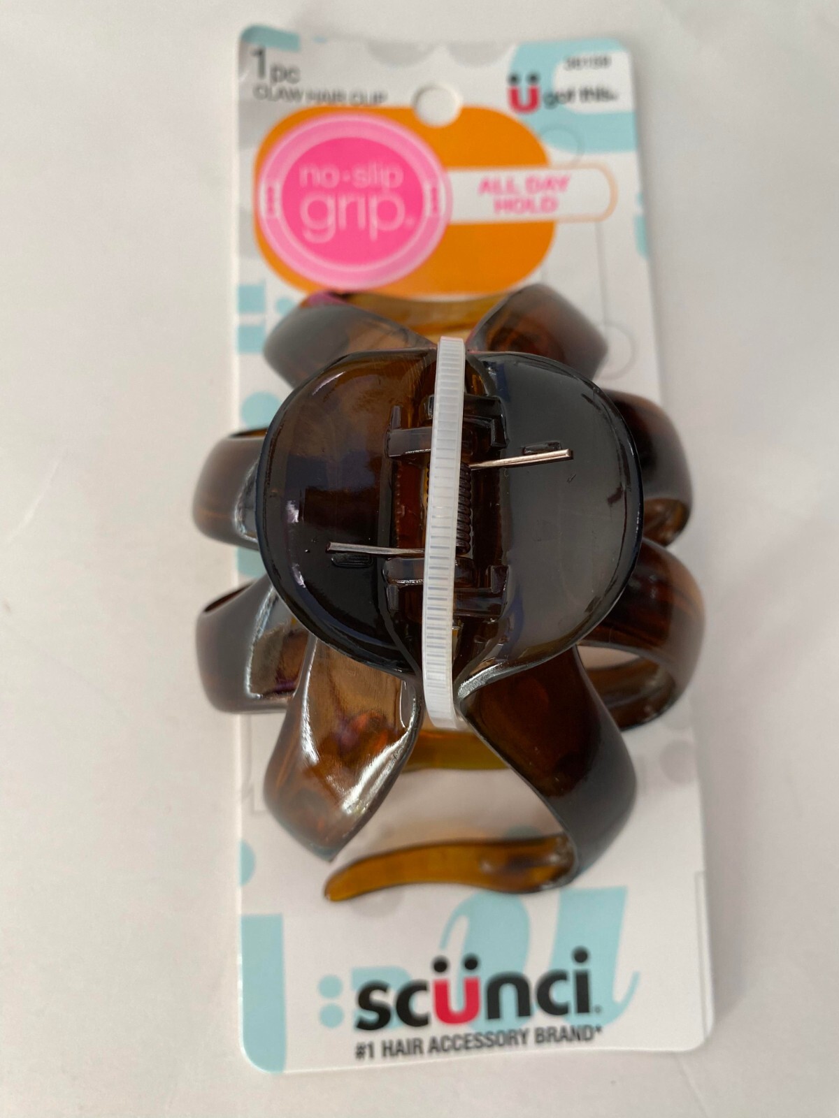 Scunci Claw Hair Clip Hairclip NoSlip Grip Jaws ( 1 piece ) 36159 Brown Women eBay