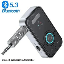 Bluetooth 5.3 Transmitter Receiver 3.5mm AUX Wireless Audio Adapter for Car