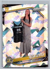 2025 Panini Prizm WNBA #85 Ajsa Sivka Ice Prizms