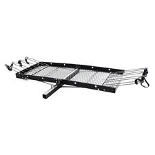 Tow Tuff 62" Steel Cargo Carrier and Bike Rack, Fits All 2" Receivers (Open Box)