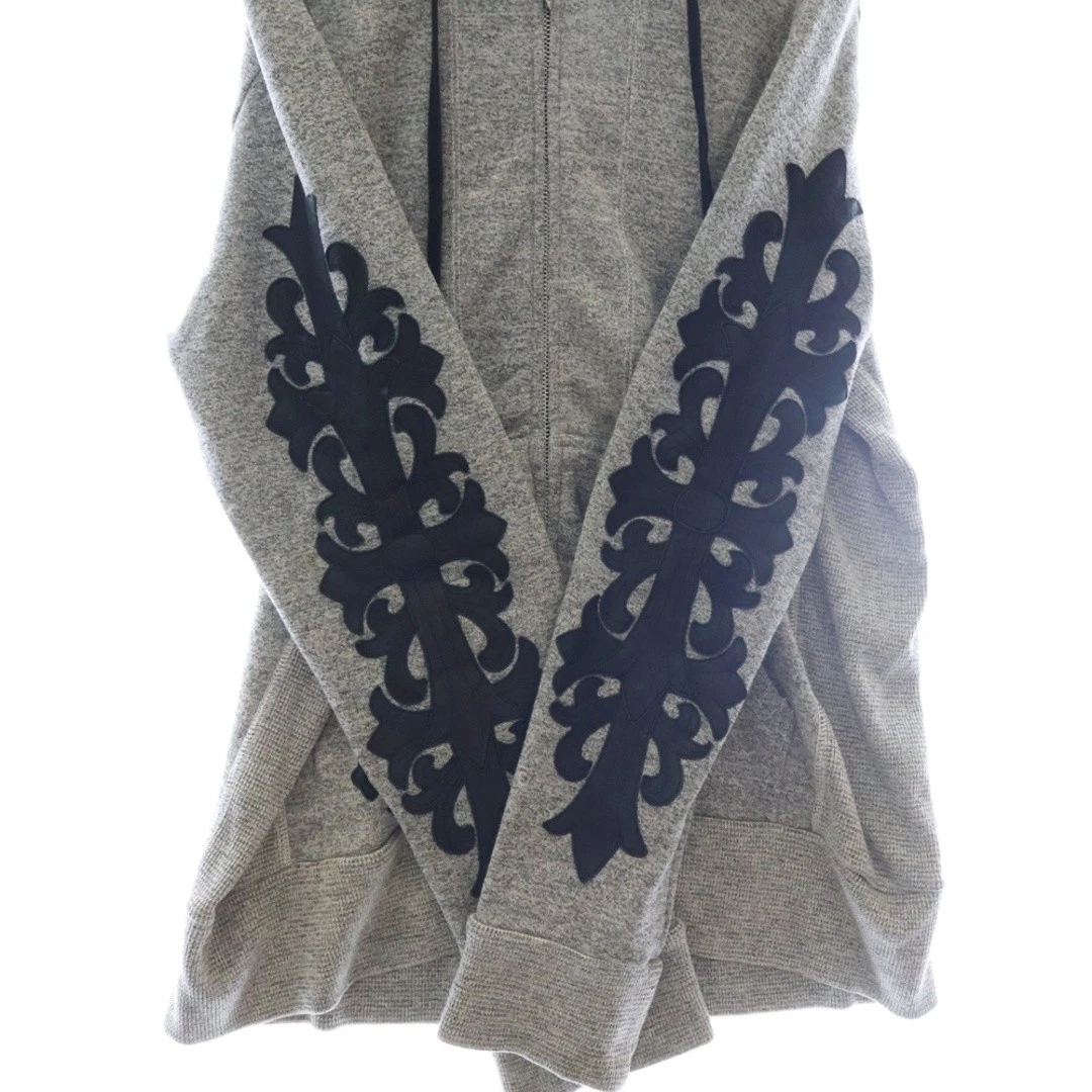 Chrome Hearts Oldshrt SW HDp Zipreale Flor LTHRca Manic Croce Pelle Pa
