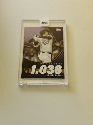 Shohei Ohtani RARE Batting Refractor Dodgers MVP Baseball Card ENCASED