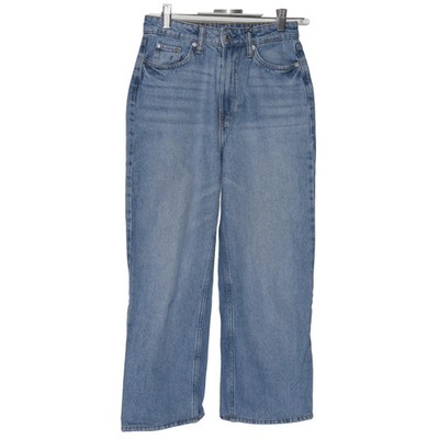&Denim by H&M, Jeans, Größe: 34, Loose Straight High Waist, Blau, Baumwolle #q1E