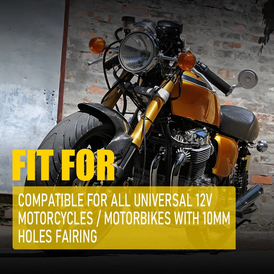 4X Motorcycle Indicator Turn Signal Light Amber For Motorbike Scooter Off Road - Image 2 of 4