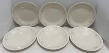 6 Corelle English Breakfast Bread / Dessert Plates 6 3/4" Pink Blue Flowers
