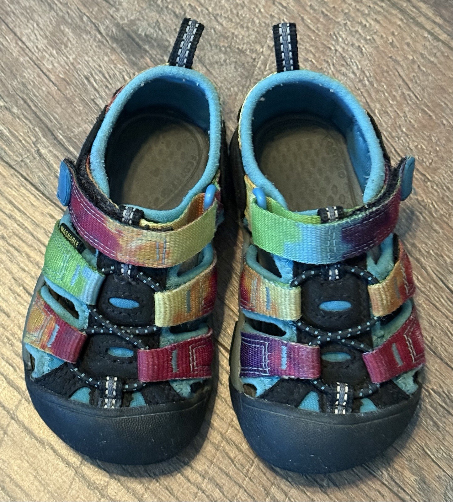 Scarpe sandali KEEN Newport H2 bambino bambino arcobaleno tie dye acqua lavabili