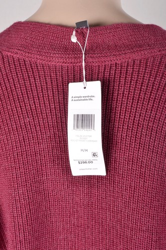 NWT $298 Eileen Fisher Merino Wool Patch Pocket Cardigan M - Picture 5 of 5