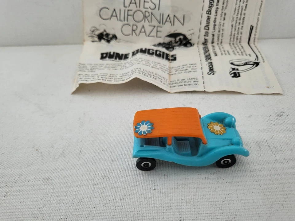 Пластиковая игрушечная машинка багги Lone Star Dune винтаж 1970-е сделано в Англии ретро автомобиль - Изображение 4 из 4