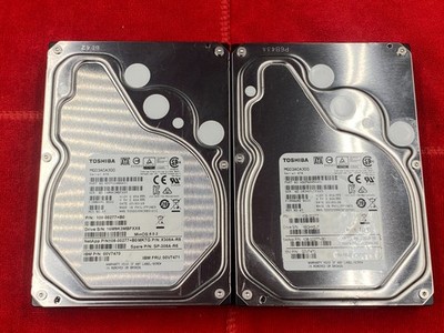 2 x TOSHIBA MG03ACA300 3.5'' SATA 3TB HARD DRIVE 7.2K RPM SP-308A-R5 00V7470(6TB)