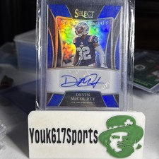 Devin McCourty 2021 Panini Select Football Blue Auto #’d/99 Patriots