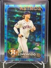Joey Loperfido 2024 Topps Chrome Aqua/Blue Lava Lamp #53/175 (RC) - Astros