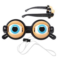 Crazy Eye Blink Funny Glasses Kids Party Eyewear Dropping Eyeball Creative Prank