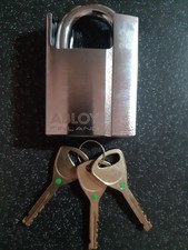 Genuine Abloy 342 Hardened Padlock. Includes 3 Keys.