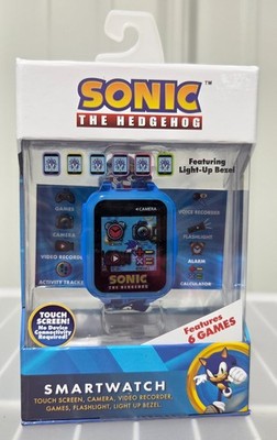 Sonic the Hedgehog Touchscreen Kids' Smart Watch w/ Silicone Strap & 6 Games