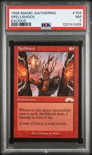 1998 MTG EXODUS #104 SPELLSHOCK PSA 7